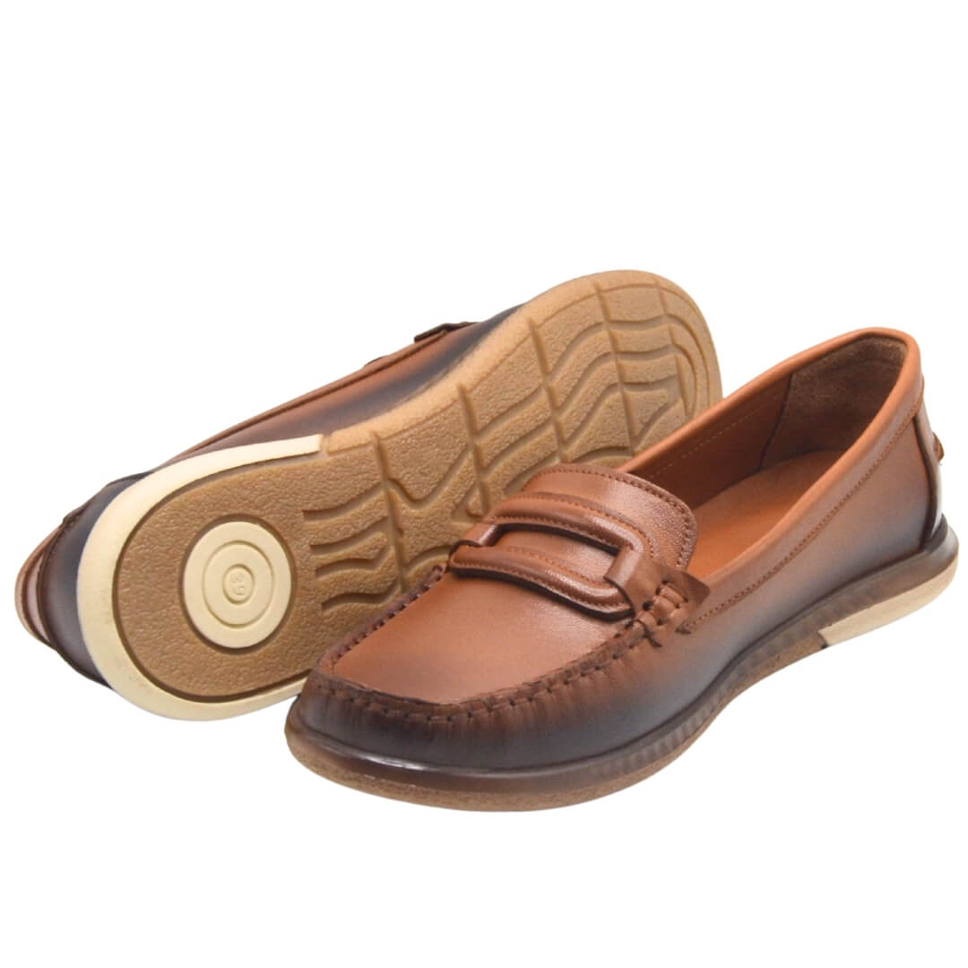 Venus Women's Leather Casual Shoes - Tan 25484105Y - 4