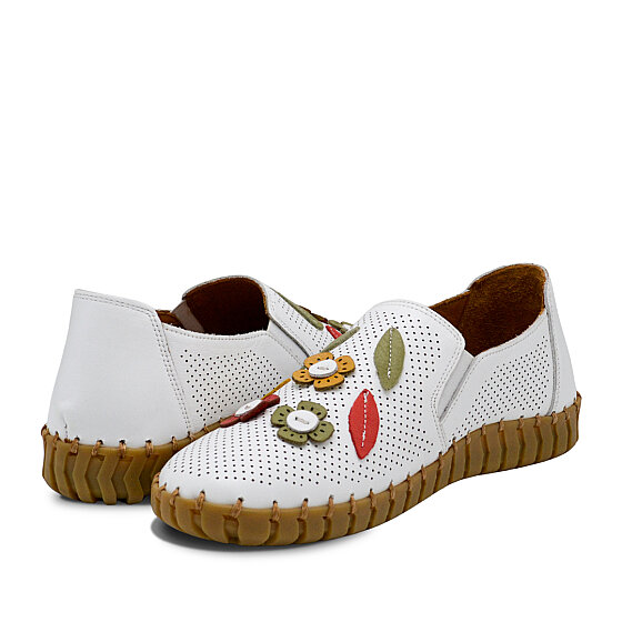 Venus Women's Leather Casual Shoes - White 2010719Y - 3