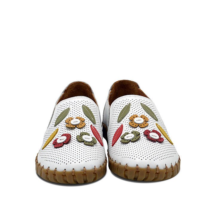 Venus Women's Leather Casual Shoes - White 2010719Y - 5