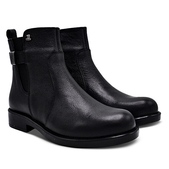 Venus Women's Leather Comfort Boots - Black 1852533K - 1