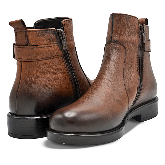 Venus Women's Leather Comfort Boots - Tan 1852533K - 3