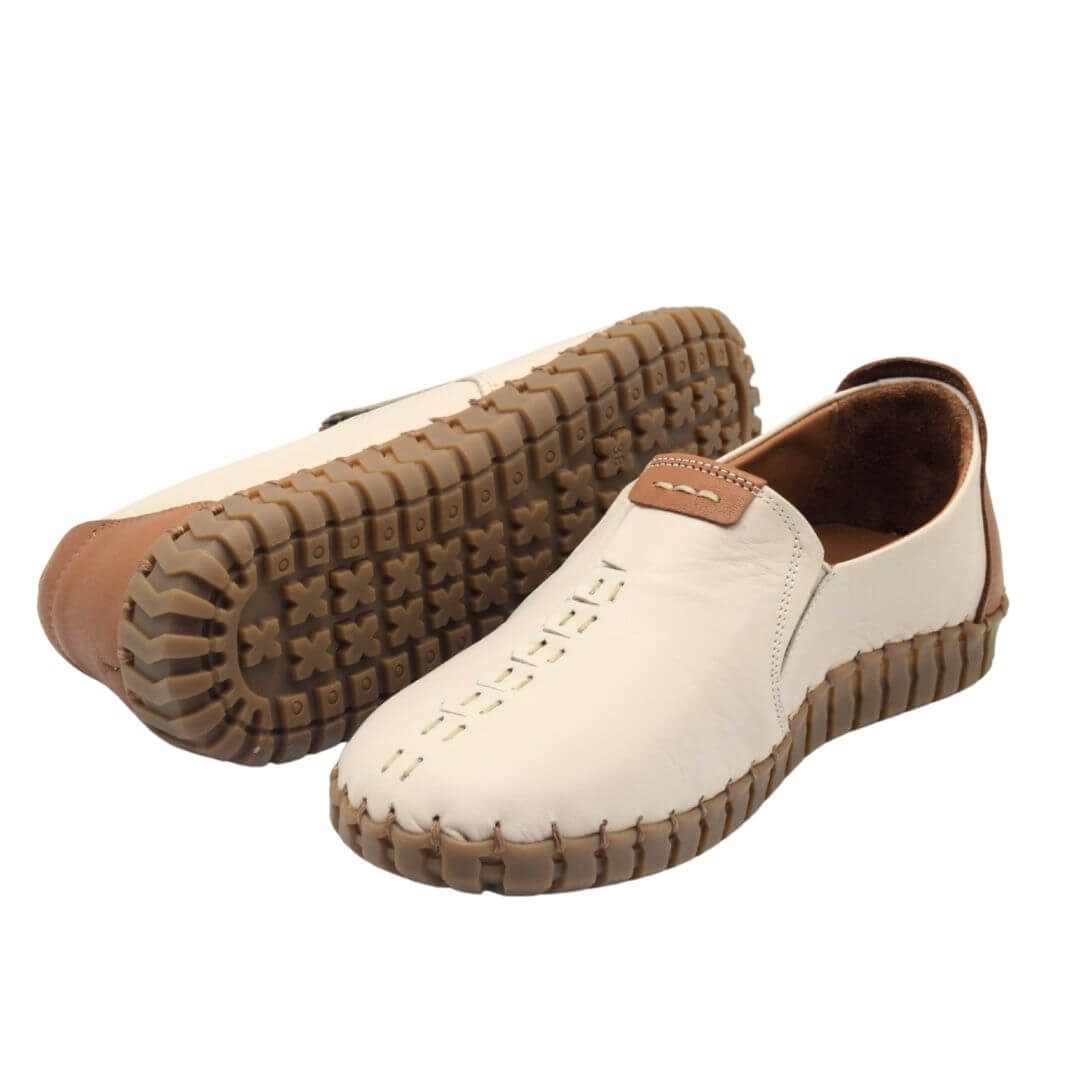 Venus Women's Leather Comfort Shoes - Beige 2010725Y - 5