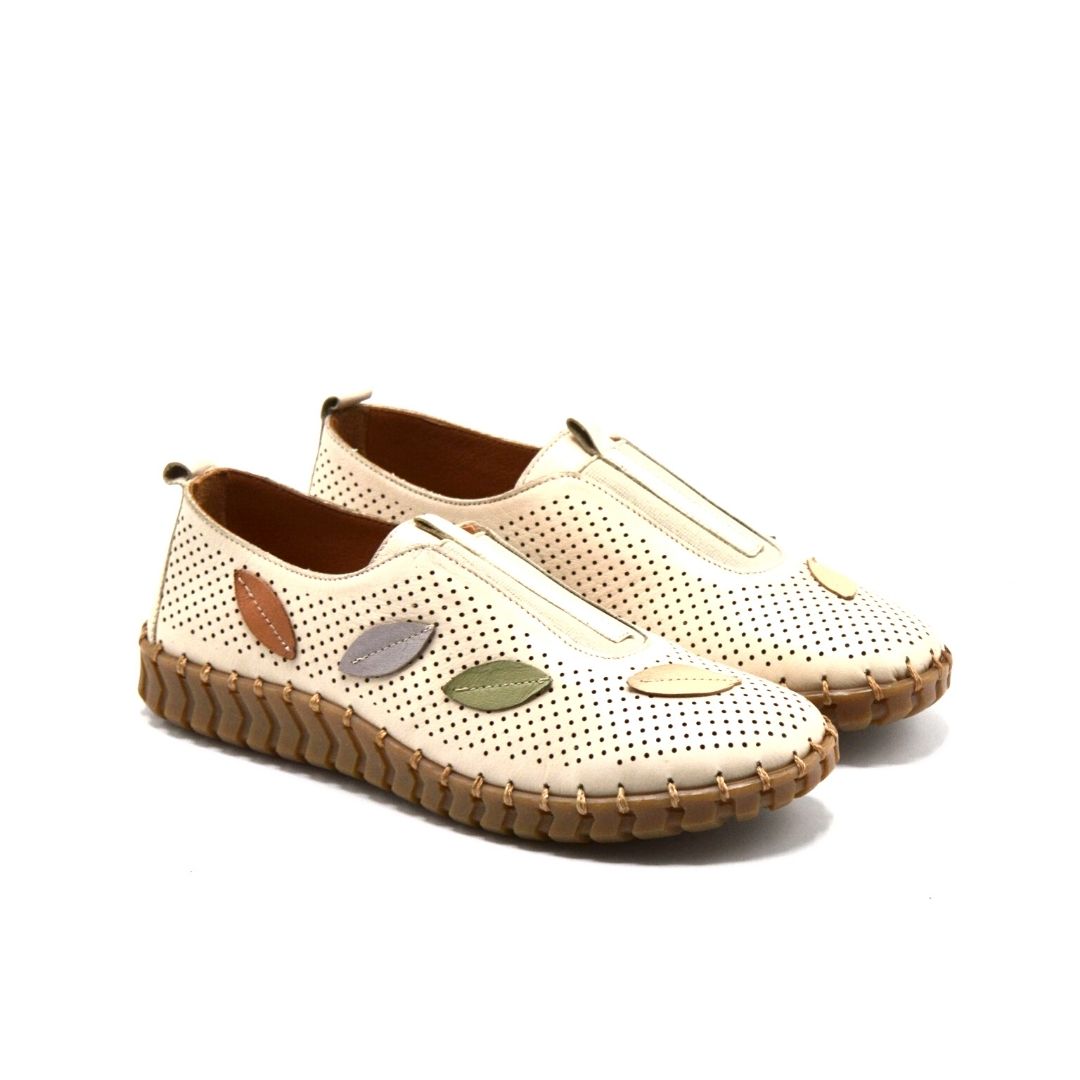 Venus Women's Leather Comfort Shoes - Beige/Nude 2010720Y