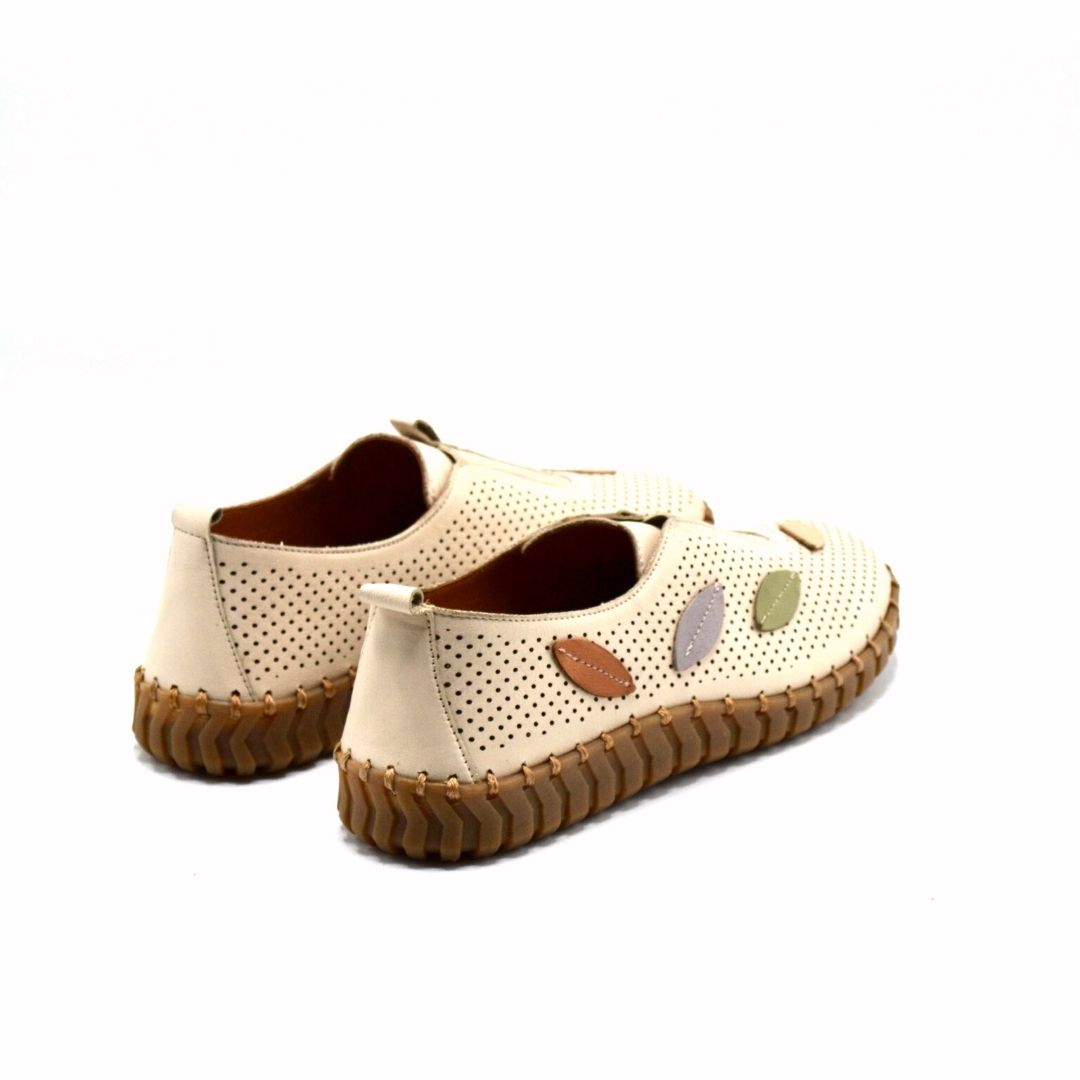 Venus Women's Leather Comfort Shoes - Beige/Nude 2010720Y - 3