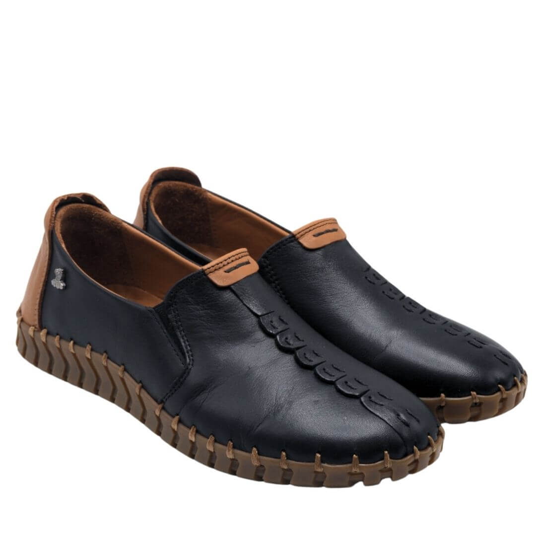 Venus Women's Leather Comfort Shoes - Black 2010725Y 