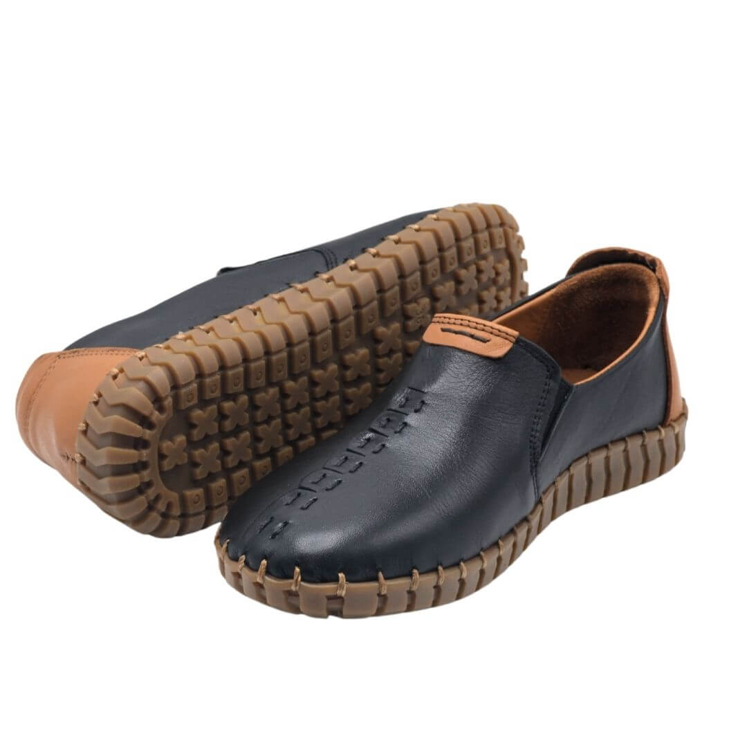 Venus Women's Leather Comfort Shoes - Black 2010725Y - 5