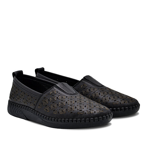 Venus Women's Leather Comfort Shoes - Black 26370013Y