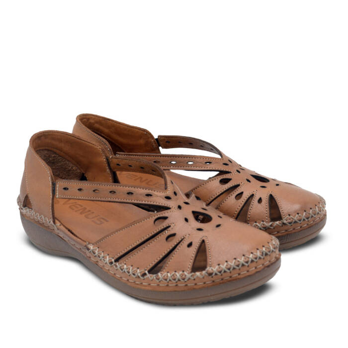 Venus Women's Leather Comfort Shoes - Tan 25190245Y - 1