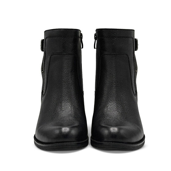Venus Women's Leather Heeled Boots - Black 1779011K - 5