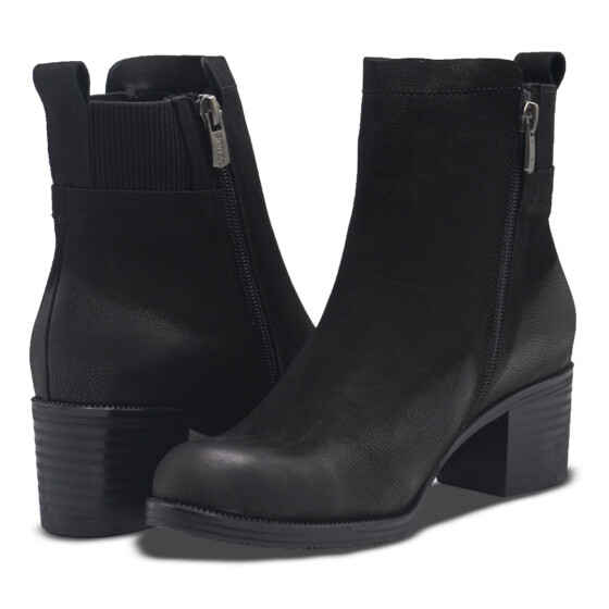 Venus Women's Leather Heeled Boots - Black 25030301K - 4
