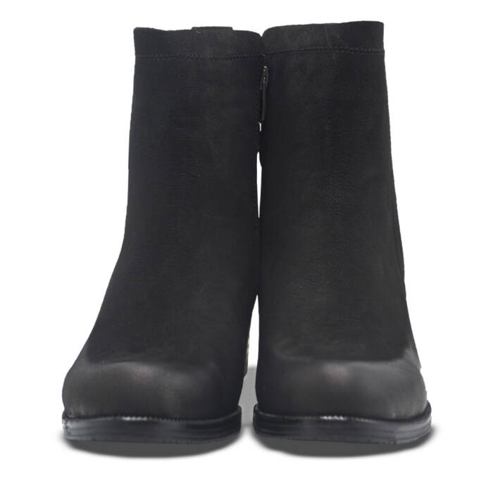 Venus Women's Leather Heeled Boots - Black 25030301K - 6