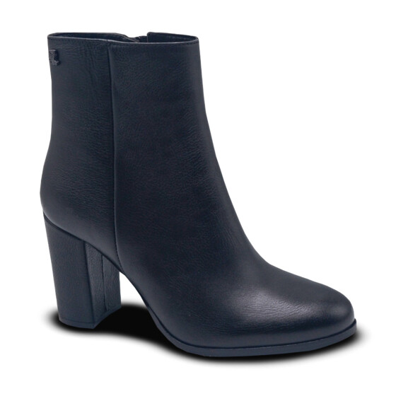 Venus Women's Leather Heeled Boots - Black 2551801K