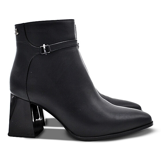 Venus Women's Leather Heeled Boots - Black 2553901K (1)