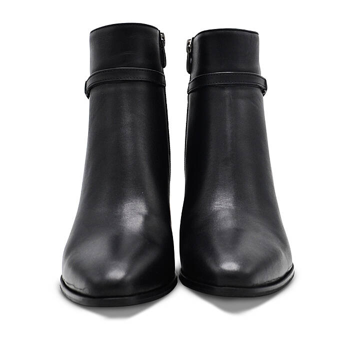 Venus Women's Leather Heeled Boots - Black 2553901K - 5