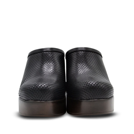Venus Women's Leather Heeled Mules - Black 2217020Y - 6