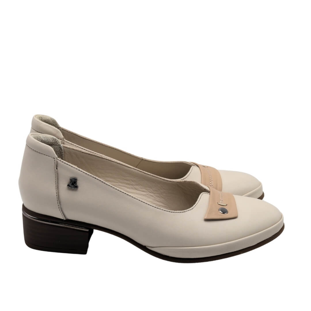 Venus Women's Leather Heeled Shoes - Beige/Nude 2312531Y - 2