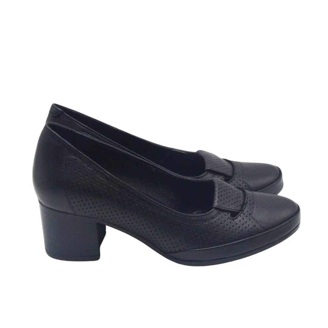 Venus Women's Leather Heeled Shoes - Black 1911984Y (1)