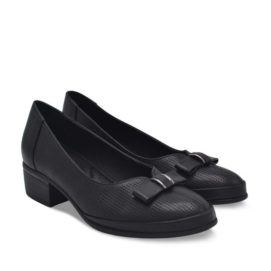 Venus Women's Leather Heeled Shoes - Black 2312535Y