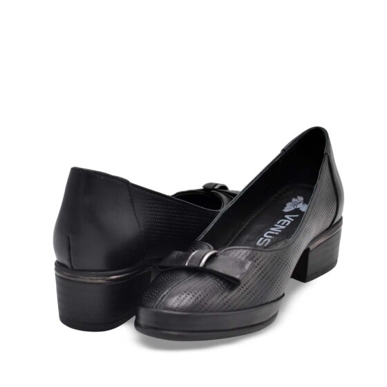 Venus Women's Leather Heeled Shoes - Black 2312535Y - 4