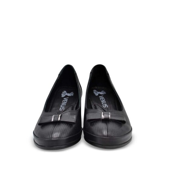 Venus Women's Leather Heeled Shoes - Black 2312535Y - 6