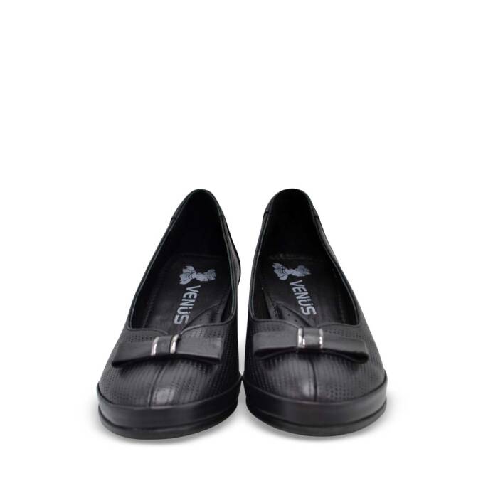Venus Women's Leather Heeled Shoes - Black 2312535Y - 6