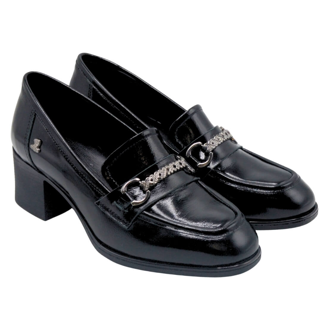 Venus Women's Leather Heeled Shoes - Black 2512701Y