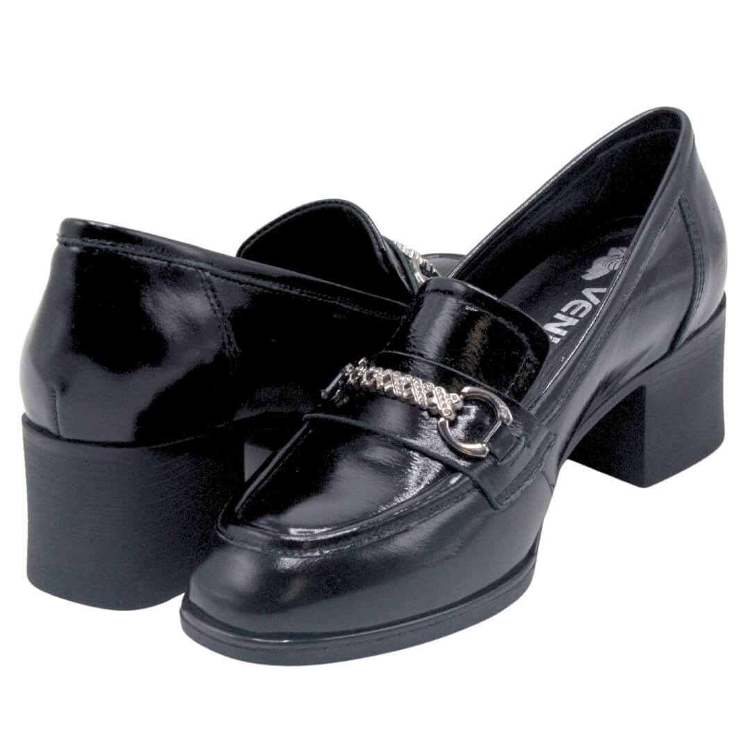 Venus Women's Leather Heeled Shoes - Black 2512701Y - 4