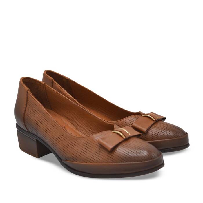 Venus Women's Leather Heeled Shoes - Tan 2312535Y - 1
