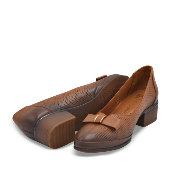 Venus Women's Leather Heeled Shoes - Tan 2312535Y - 5