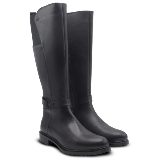 Venus Women's Leather Knee-High Boots - Black 20741K - 1
