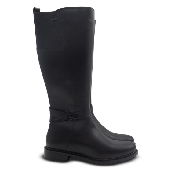 Venus Women's Leather Knee-High Boots - Black 20741K - 2