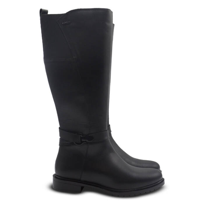 Venus Women's Leather Knee-High Boots - Black 20741K - 2
