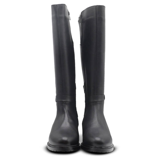 Venus Women's Leather Knee-High Boots - Black 20741K - 5