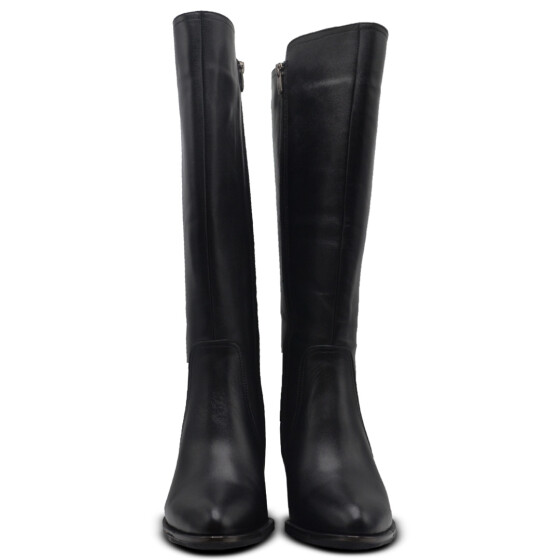 Venus Women's Leather Knee-High Boots - Black 2405427K - 5