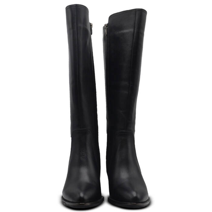 Venus Women's Leather Knee-High Boots - Black 2405427K - 5