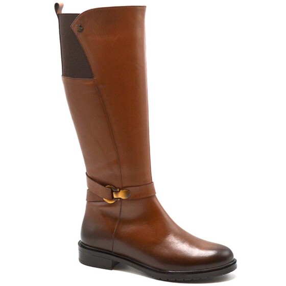 Venus Women's Leather Knee-High Boots - Tan 20741K