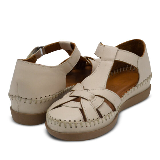 Venus Women's Leather Sandals - Beige 25033541Y - 3