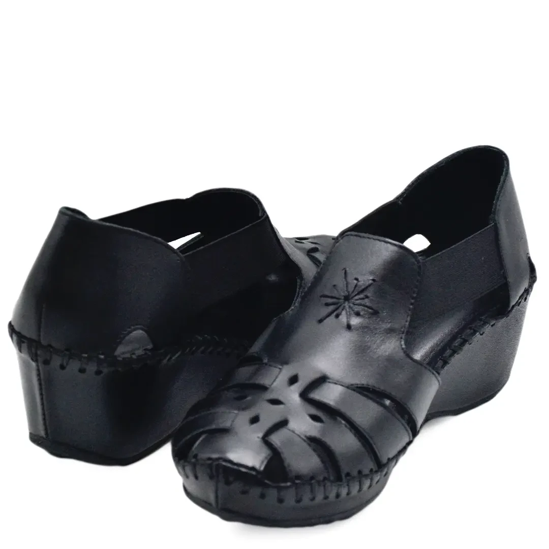 Venus Women's Leather Sandals - Black 18793056Y - 4