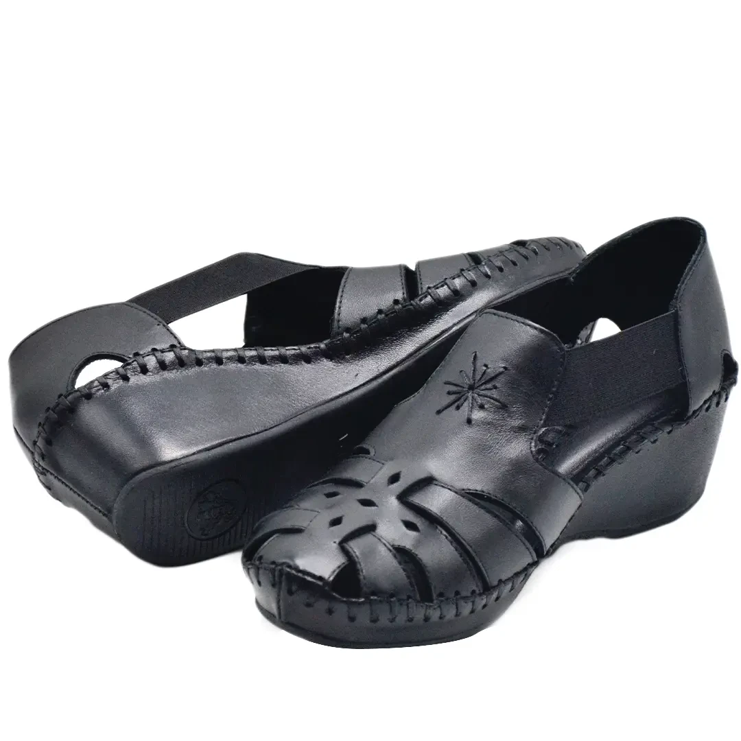 Venus Women's Leather Sandals - Black 18793056Y - 5