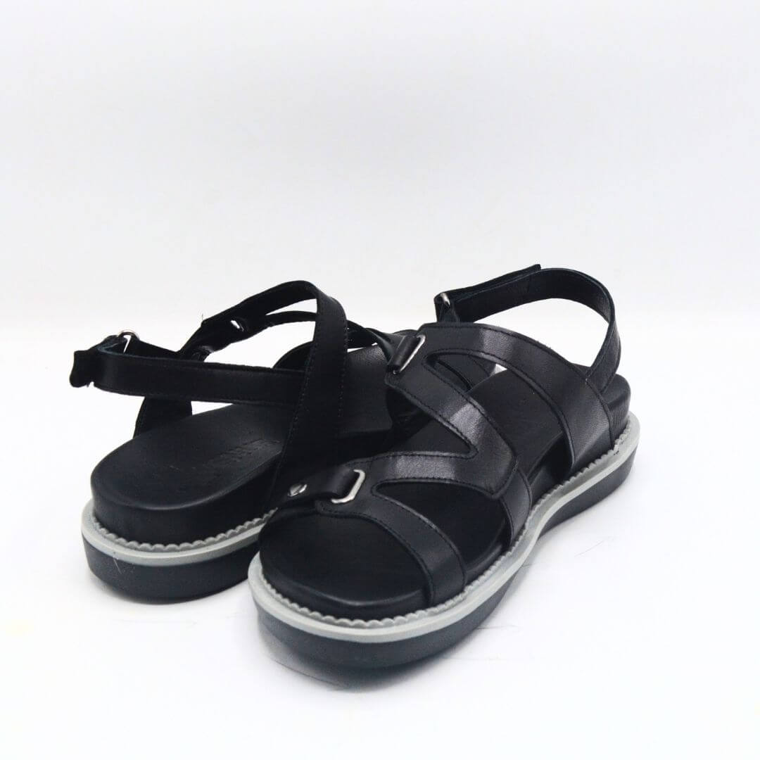 Venus Women's Leather Sandals - Black 202090Y - 4
