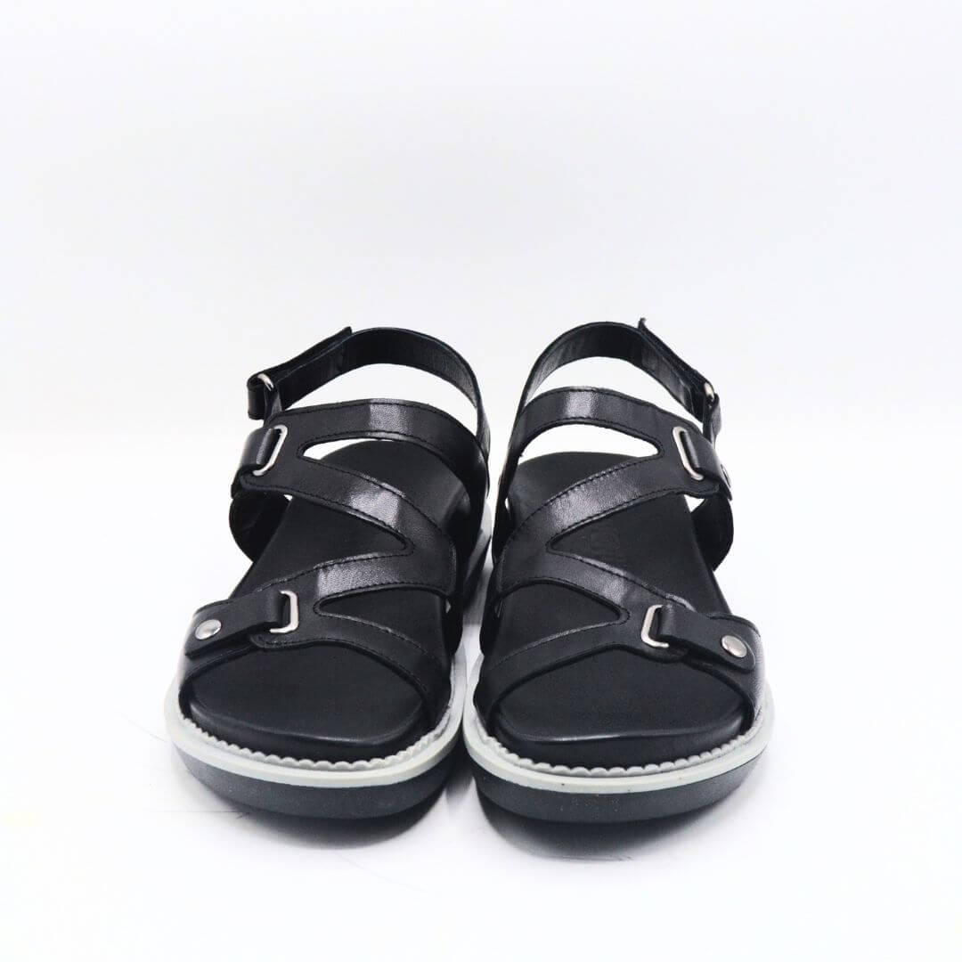 Venus Women's Leather Sandals - Black 202090Y - 6