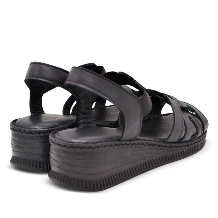 Venus Women's Leather Sandals - Black 24028801Y - 3
