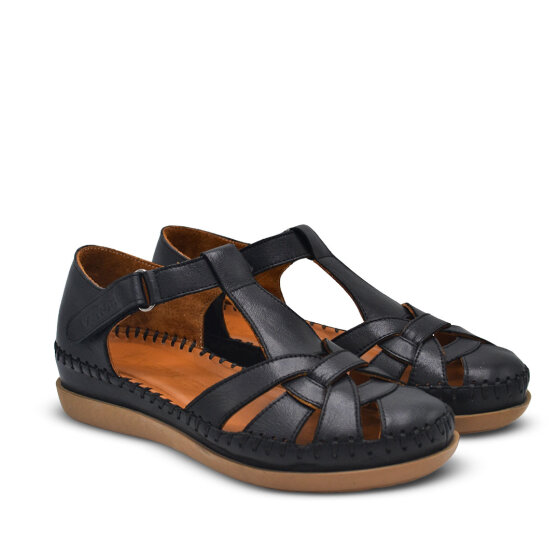 Venus Women's Leather Sandals - Black 25033541Y