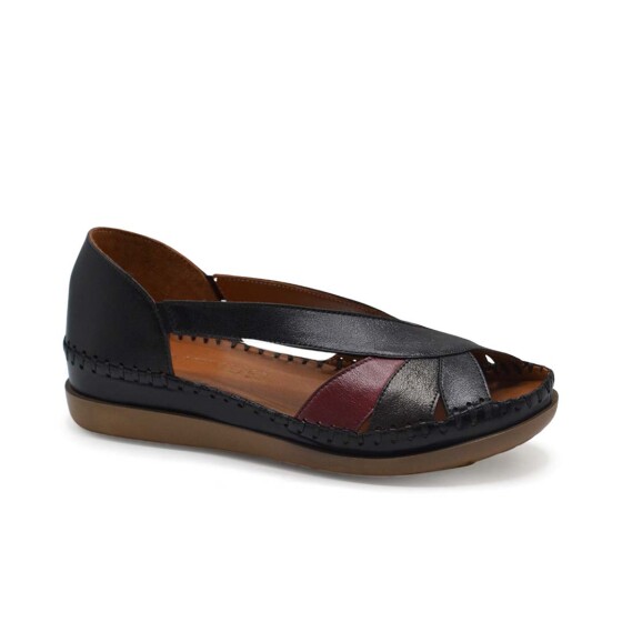 Venus Women's Leather Sandals - Black 25033542Y