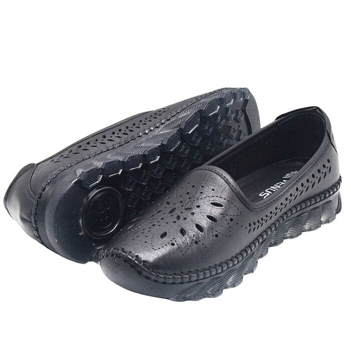 Venus Women's Leather Sandals - Black 25401001Y - 4
