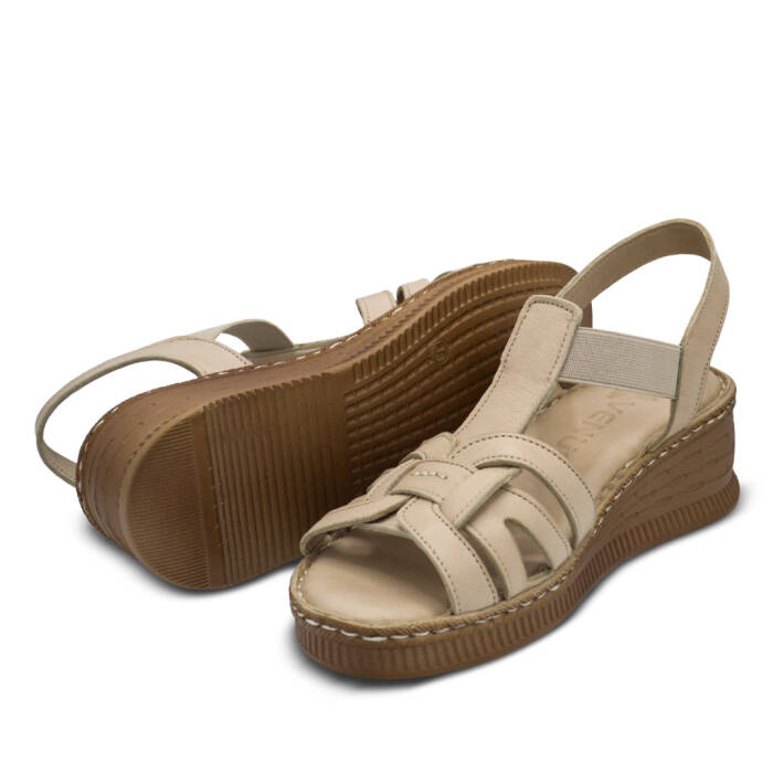 Venus Women's Leather Sandals - Nude 24028801Y - 5