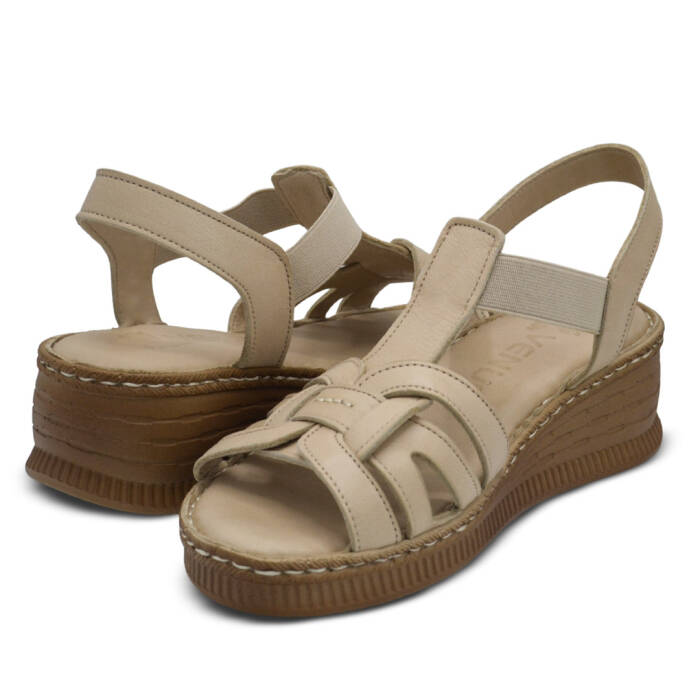 Venus Women's Leather Sandals - Nude 24028801Y - 4