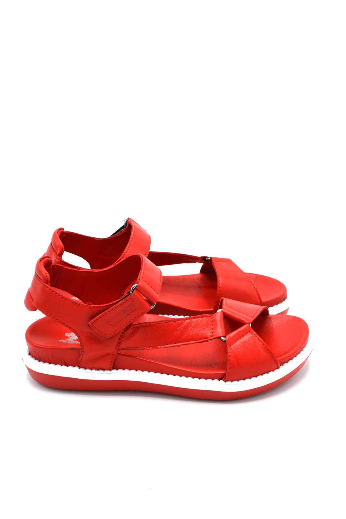 Venus Women's Leather Sandals - Red 202064Y (1)