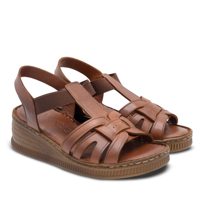 Venus Women's Leather Sandals - Tan 24028801Y - 1