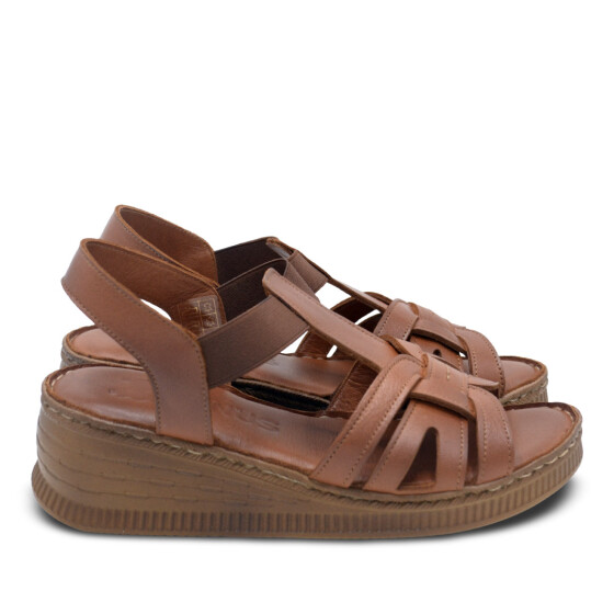 Venus Women's Leather Sandals - Tan 24028801Y (1)